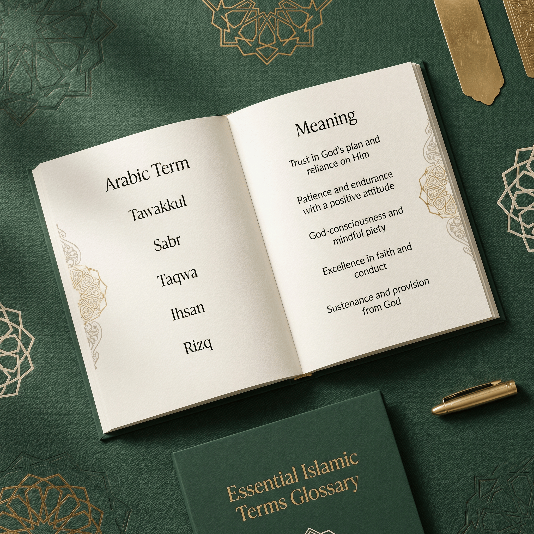 Essential Islamic Terms Glossary